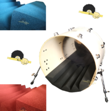 Abafador/Controlador de Bumbo kick Control - Controle de bumbo, sem matar o som! De 16" a 26"