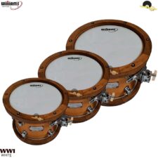 Kit de Peles Williams WW1 - Filme simples Branco (leitosa) (6"/8"/10") - Percussão em geral