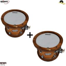 Kit de Peles Williams WW1 - Filme simples Branco (leitosa) (6"/8") - Percussão em geral