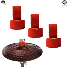 Feltro para Estante de Prato Gorilla - Kit com 6 Feltros Lã de Carneiro Laranja