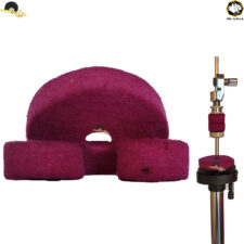 Kit de Feltros Gorilla para base e Presilha de chimbal - Lã de carneiro Roxo