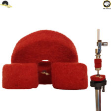 Kit de Feltros Gorilla para base e Presilha de chimbal – Lã de carneiro Vermelho