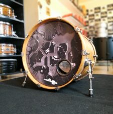 Pele de Bumbo 20" D'Groove customizada de alta resolução Modelo Gears One