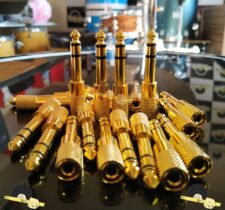 Kit de 3 Plugues adaptador P2/P10 estéreo 24k - Máximo limpeza de sinal
