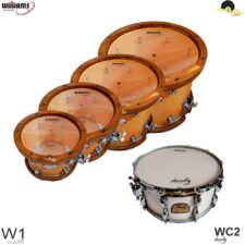 Kit de Peles Williams W1 Clear – Filme simples (Batedeira ou Resposta) 12"/13"/14"/16" + Density WC2 14″