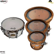 Kit de Peles Williams Clear - W1SC Filme simples com Anel abafador (12"/13"/16") + WC2 14"
