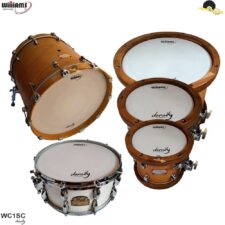 Kit de Peles Williams Density – WC1SC Filme simples coated com anel abafador 10"/12"/14"/14"/22"