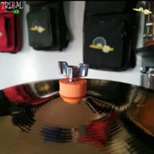 Feltro para Estante de Prato Tribal percussion EVA Grosso Laranja - Kit com 10 Unid.