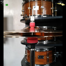Feltros para Máquina e Presilha de chimbal Tribal Percussion - EVA Vermelho
