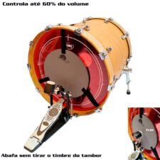 Abafador D'Groove para Bumbo - Reduz 60% do volume - Estude com controle