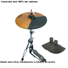 Abafador D'Groove para Par de Chimbal 13"- Reduz 90% do volume - Estude com controle