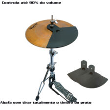 Abafador D'Groove para Par de Chimbal 14"- Reduz 90% do volume - Estude com controle
