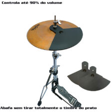 Abafador D'Groove para Par de Chimbal 15"- Reduz 90% do volume - Estude com controle