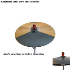 Abafador D'Groove para Prato 13" - Reduz 90% do volume - Estude com controle