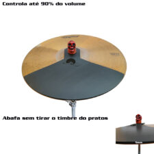 Abafador D'Groove para Prato 15" - Reduz 90% do volume - Estude com controle
