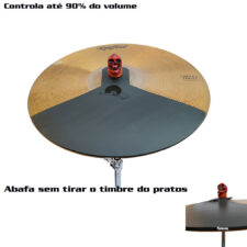 Abafador D'Groove para Prato 16" - Reduz 90% do volume - Estude com controle
