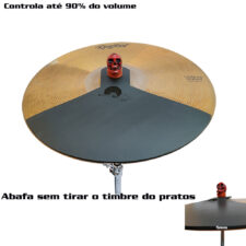 Abafador D'Groove para Prato 17" - Reduz 90% do volume - Estude com controle