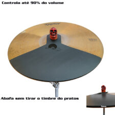 Abafador D'Groove para Prato 18"- Reduz 90% do volume - Estude com controle