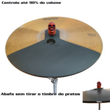 Abafador D'Groove para Prato 19"- Reduz 90% do volume - Estude com controle