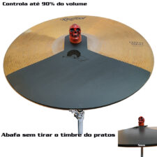 Abafador D'Groove para Prato 21"- Reduz 90% do volume - Estude com controle