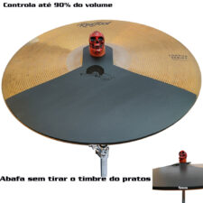 Abafador D'Groove para Prato 22"- Reduz 90% do volume - Estude com controle