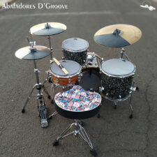 Kit de Abafadores D'Groove 8 peças 12"/14"/16" + Bumbo + HH 16"(2un) + Crash 20" + Ride 22"