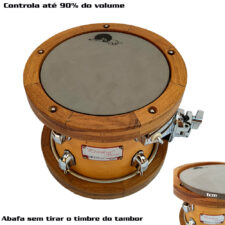Abafador D'Groove para Tom/Caixa 12"- Reduz 90% do volume - Estude com controle