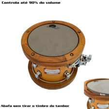 Abafador D'Groove para tom 8"- Reduz 90% do volume - Estude com controle