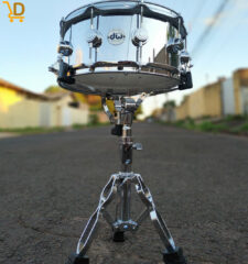 Caixa para bateria 14x6,5" - DW Collector's Steel inoxidável Cromada - Novíssima!