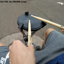 Pad D'Groove profissional de estudo para bateria 8"