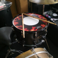 Efeito para Caixa/Surdo Low Pitch 14" Vermelho - Torelli FIRE TLP508VM - Tenha um novo som na hora!
