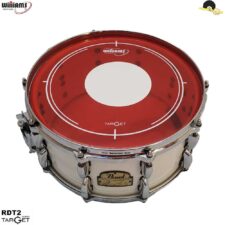 Pele para Surdo e Caixa Williams Target Dot - RDT2 Duplo filme RED 14"