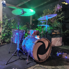 Estante Girafa para Prato de bateria - VISÃO PPB-G Black em pintura eletrostática