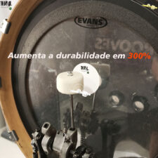 Protetor de bumbo Patch para para Pedal simples Tribal Percussion - Aumenta a durabilidade da pele 3x