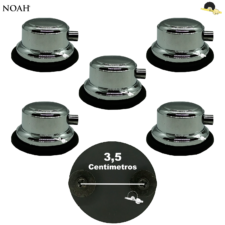 Kit Canoa simples Para Tom/Caixa/Surdo cromada - Noah NSP620 (5 Unid.)