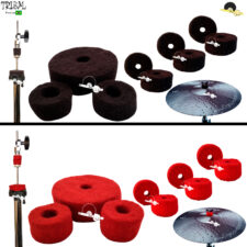 Kit de Feltros para Estante de Prato e Presilha de chimbal / Lã de carneiro Grosso Tribal Percussion