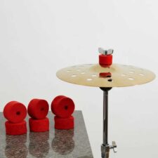 Feltro para Estante de Prato Gorilla - Kit com 6 Feltros Lã de Carneiro Vermelho