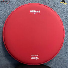 Pele para Caixa/Surdo Williams Density - WCR2 Duplo filme Coated RED 14"