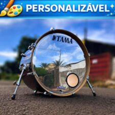 Pele de Bumbo Espelhada Personalizada MirrorSkin PRO com Impressão UV Premium D'Groove