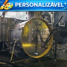 Pele de Bumbo ESPELHADA Cromada D’Groove Mirror Skin PRO (PERSONALIZADA)