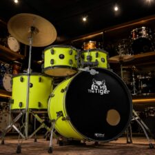 Bateria Odery The Tiger Series Sicilian Lemon COMPLETA Com Ferragens e Pratos
