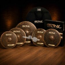 Kit Pratos Bronz Roots B20 Completo Com Bag, Chimbal 14", Crash 16" e 18" , Ride 20" + Bag Brinde