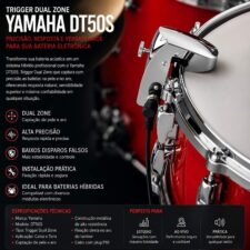 Trigger Dual Zone Yamaha DT50S para Caixa e Tons de Bateria Eletrônica