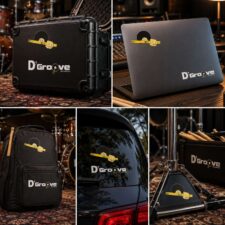 Kit Oficial de Adesivos D'Groove Com Logo e Avatar(Cachopinha) Brinde EXCLUSIVO