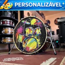 Lona para Bumbo Personalizada BackDrop PRO com Impressão UV Premium D'Groove